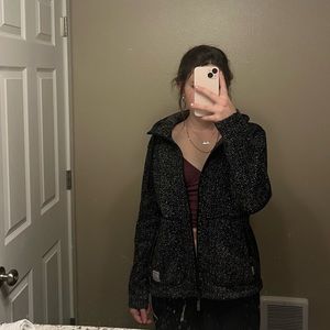 Black zip up sweater